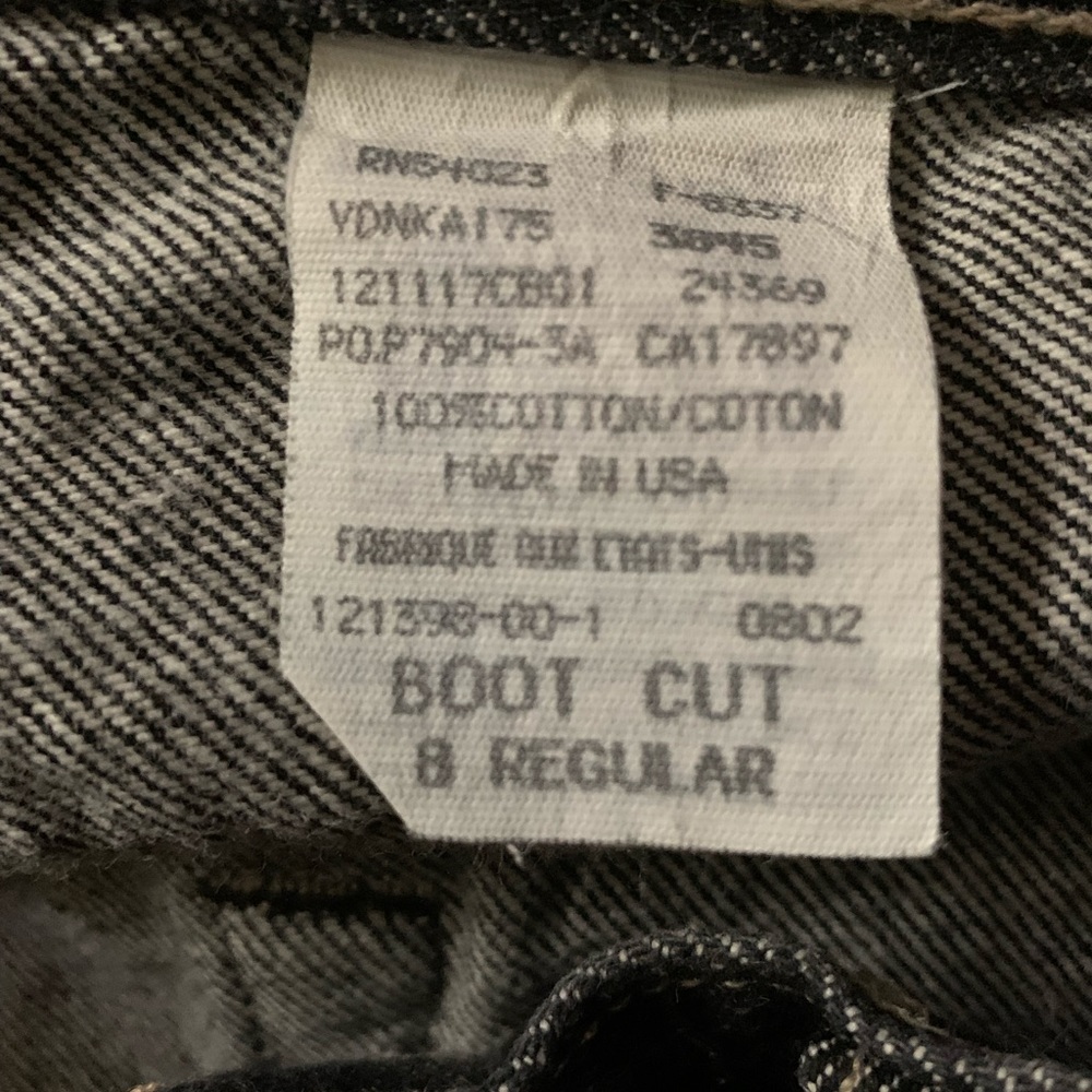 Gap boot cut straight leg dark wash jeans - Picture 8 of 8